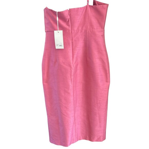 Likely Pink Strapless Gown W/Floral Detail & Side Slit Formal Dress Size 14 MSRP - Picture 4 of 7